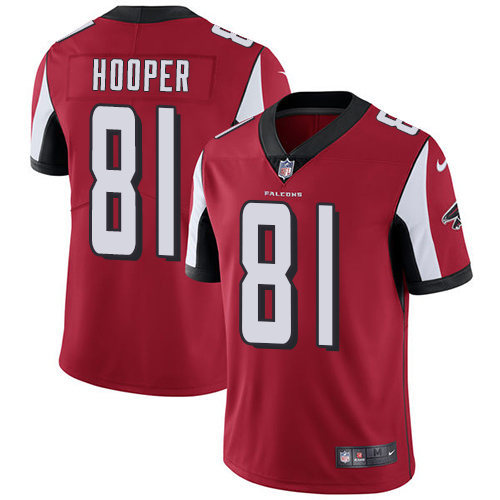 2019 men Atlanta Falcons #81 Hooper red Nike Vapor Untouchable Limited NFL Jersey